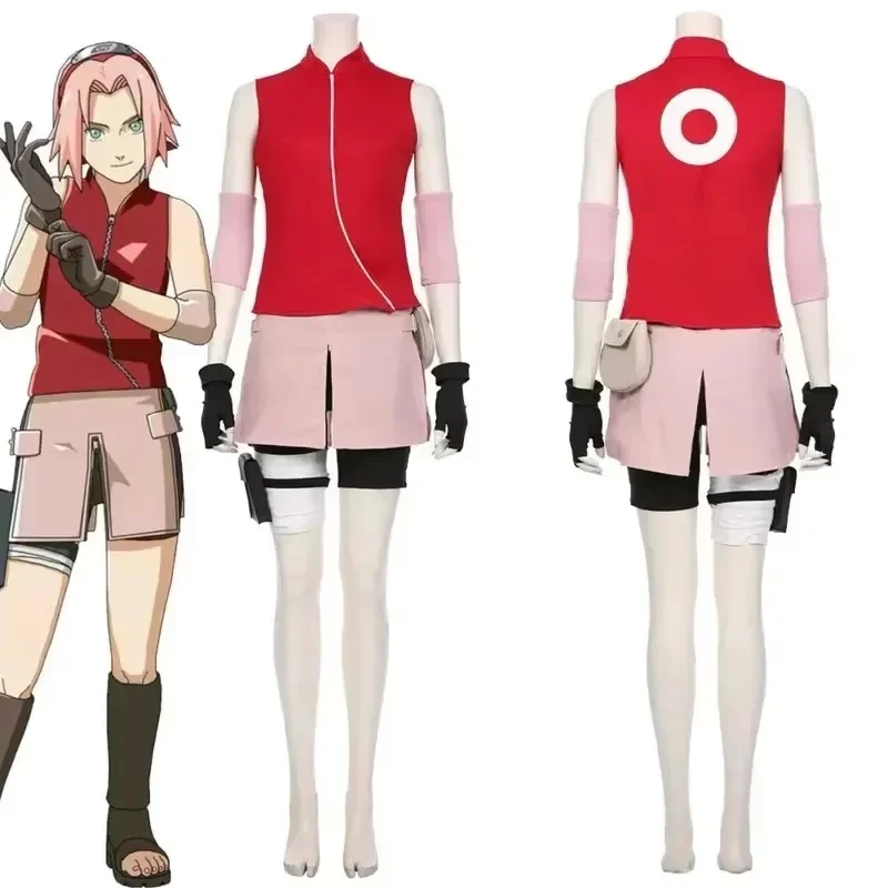 Anime Cosplay Ninja - Neues Spiel Haruno Sakura Cosplay Shippuden