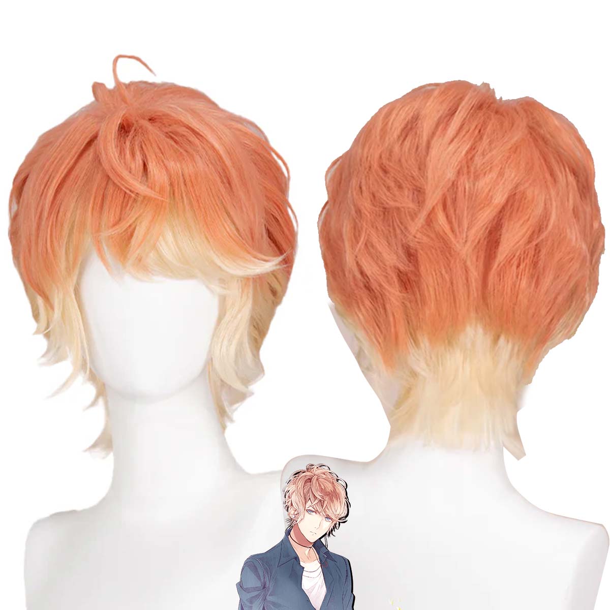 Anime Cosplay Orange Hair - Frauen DOKIDOKI Devil Lover Cosplay Sakamaki