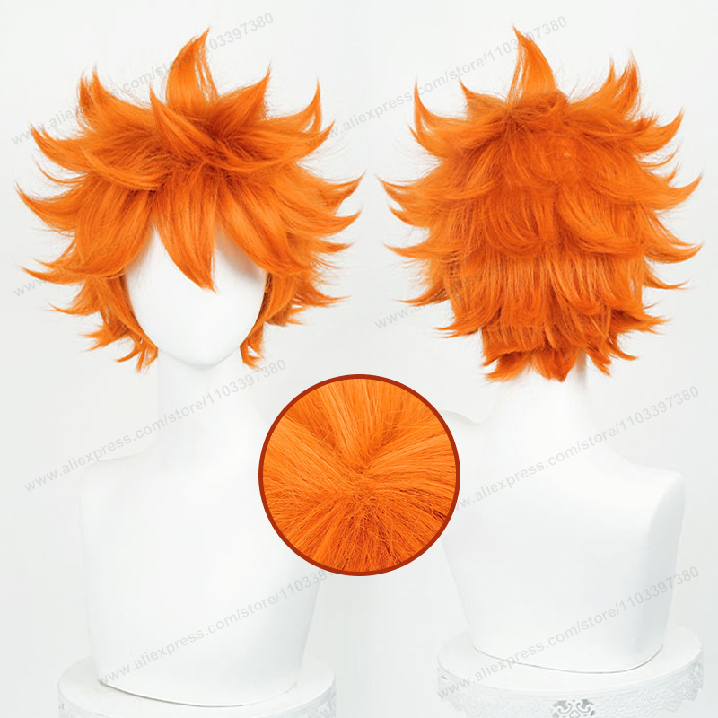 Anime Cosplay Orange Hair - Hinata Shoyo Cosplay Perücke 26 cm