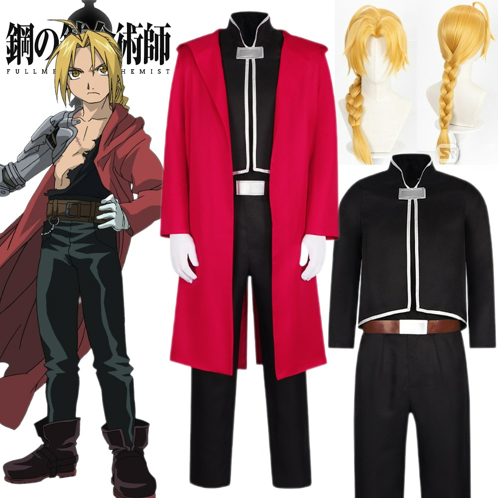 Fullmetal Alchemist Coat - Fullmetal Edward Elric Cosplay Kostüm Anime
