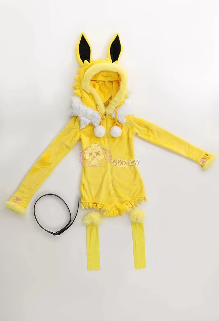 Cosplay Anime Bunny Girl - Sexy tiefer V-Kapuzen-Body mit Socken, Anzug,