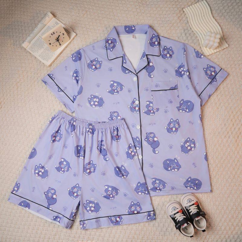 Cosplay Anime Women - Genshin Impact Wanderer Cosplay-Kostüm, Sommer-Pyjama mit