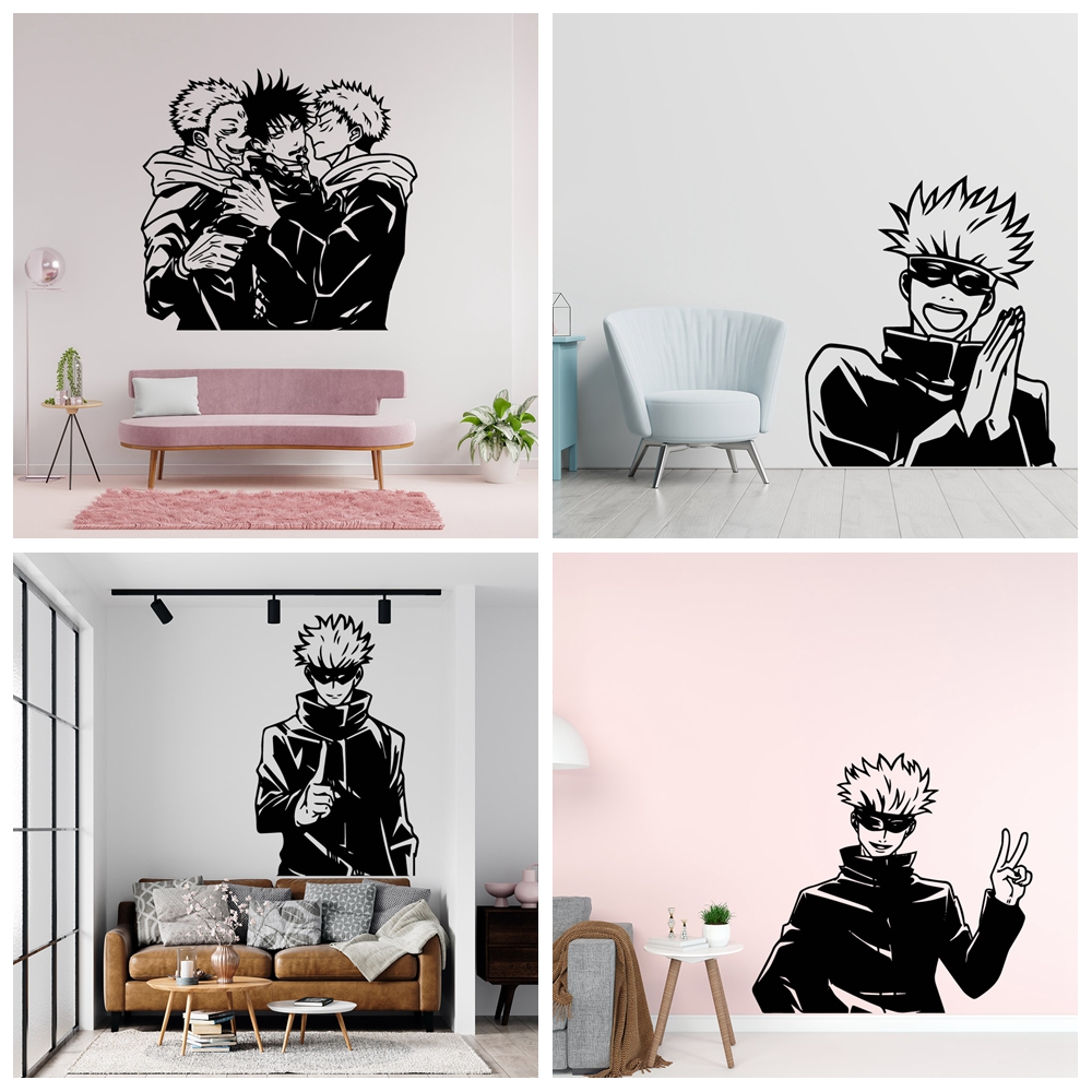 Anime Cosplay Wallpaper - Abnehmbare Anime-Charaktere Wandaufkleber DIY Tapete für