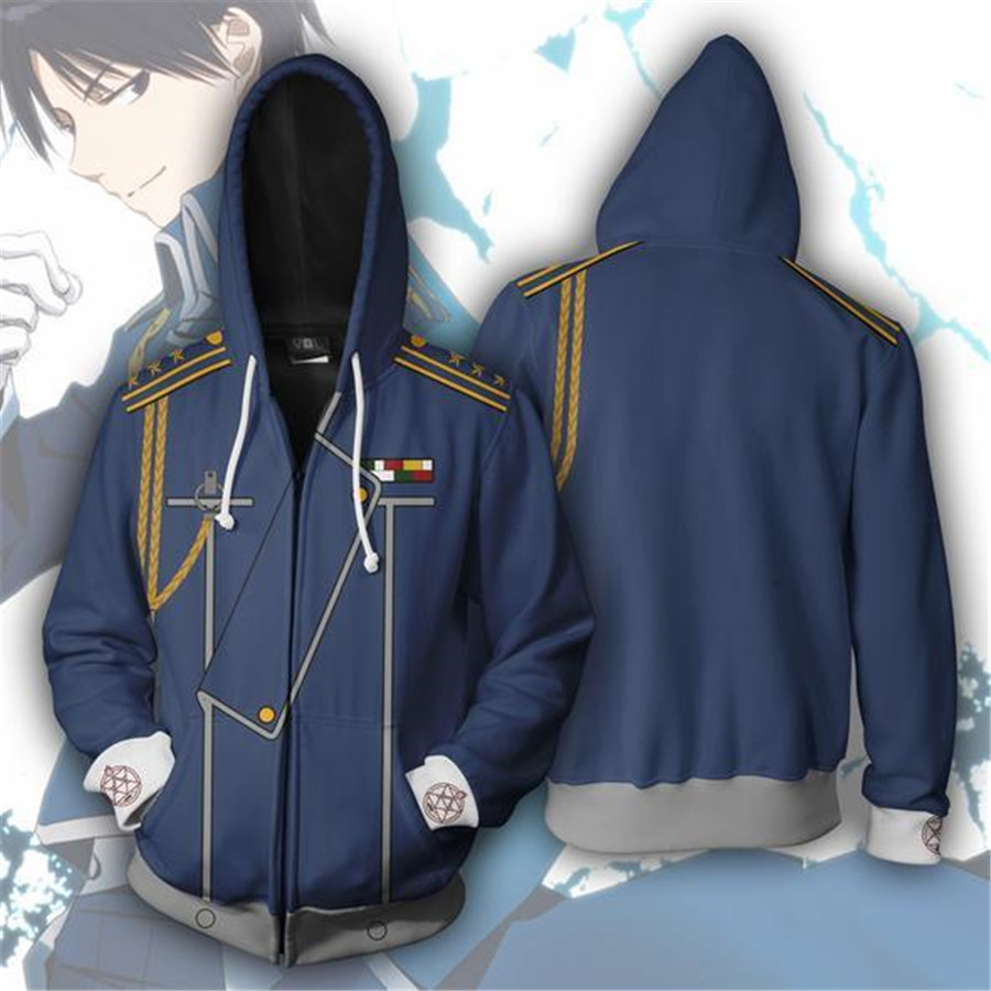Fullmetal Alchemist Coat - Anime Cosplay Sweatshirts Trainingsanzüge Oberteile Kleidung