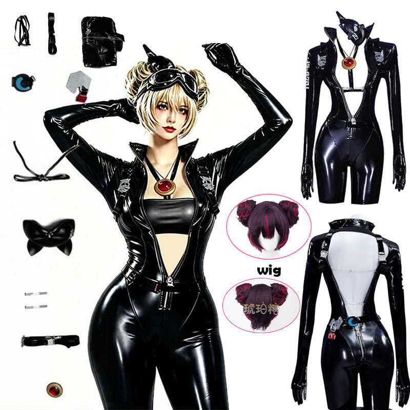 Anime Cosplay Women - WHH Anime Nikke Quency Cosplay-Kostüm, schwarzer