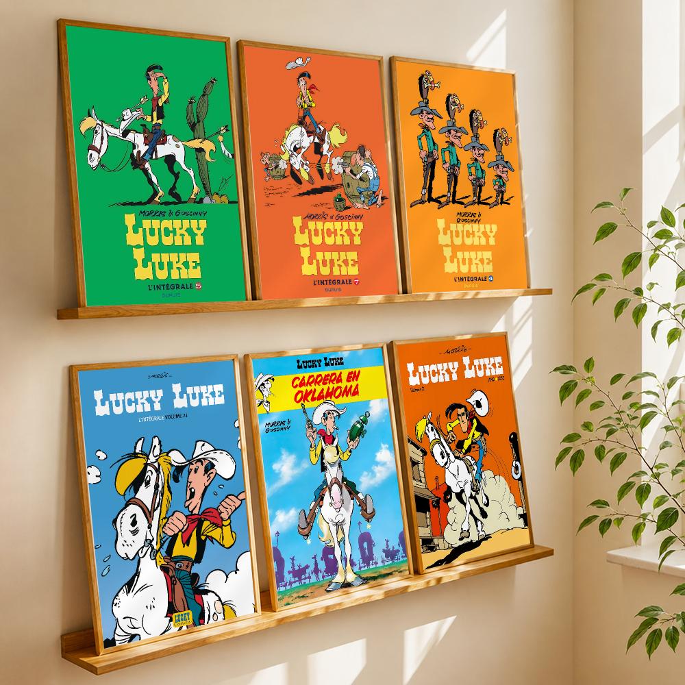 Anime Cosplay Wallpaper - L-lucky Luke Anime-Poster HD Wandaufkleber für