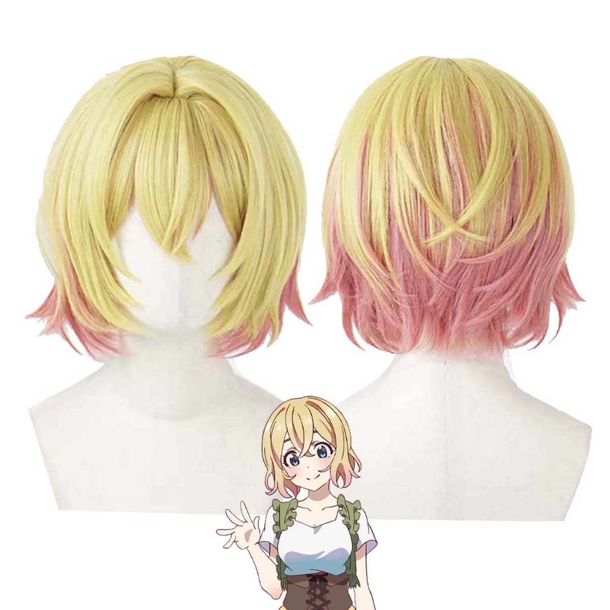 Anime Cosplay Girlfriend - Damen Anime Rent-A-Girlfriend Asami Nanami Kurze