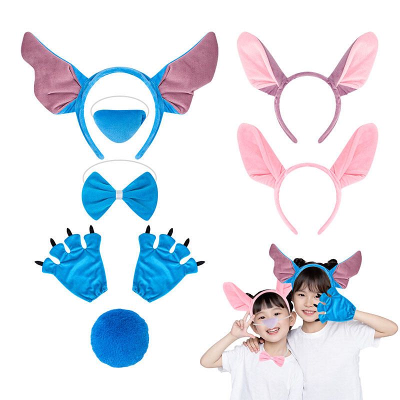 Cosplay Anime Pink Hair - Stitttches Engel-Stirnband, multifunktional, für Kinder, niedliches