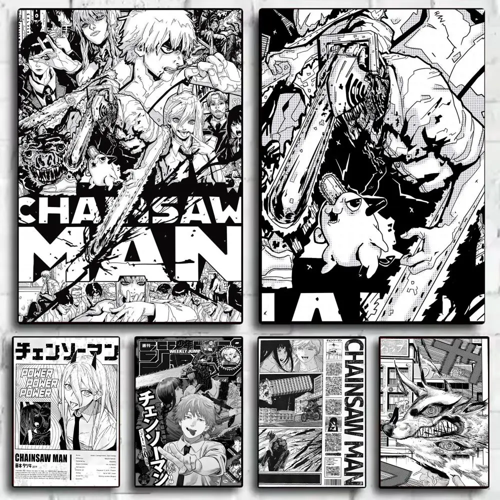 Anime Cosplay Wallpaper - Klassisches Anime C_Chainsaw M_Man Poster, dekorative