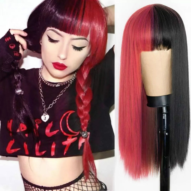 Anime Yang Cosplay - Anime Cosplay Perücke weibliche lange glatte