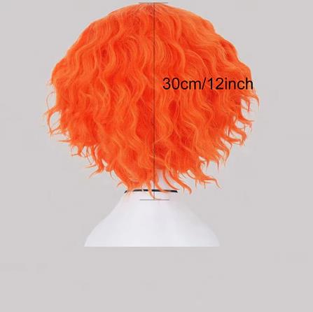 Mad Hatter Cosplay Perücken Ku – Anime Cosplay Orange Hair Bewertung und Preis
