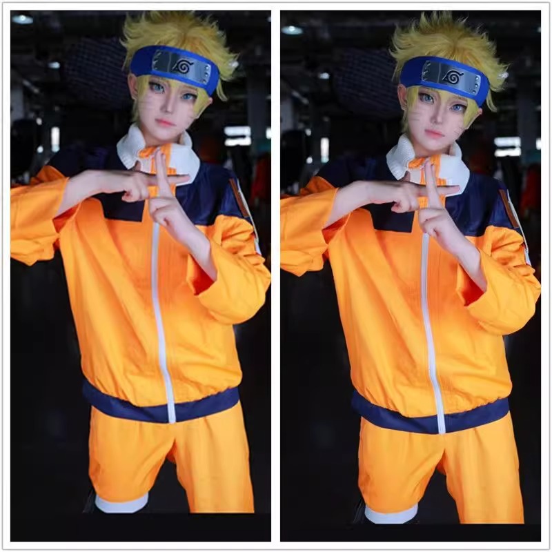 Uzumaki Cosplay Kostüm Orange  – Anime Cosplay Ninja Bewertung und Preis
