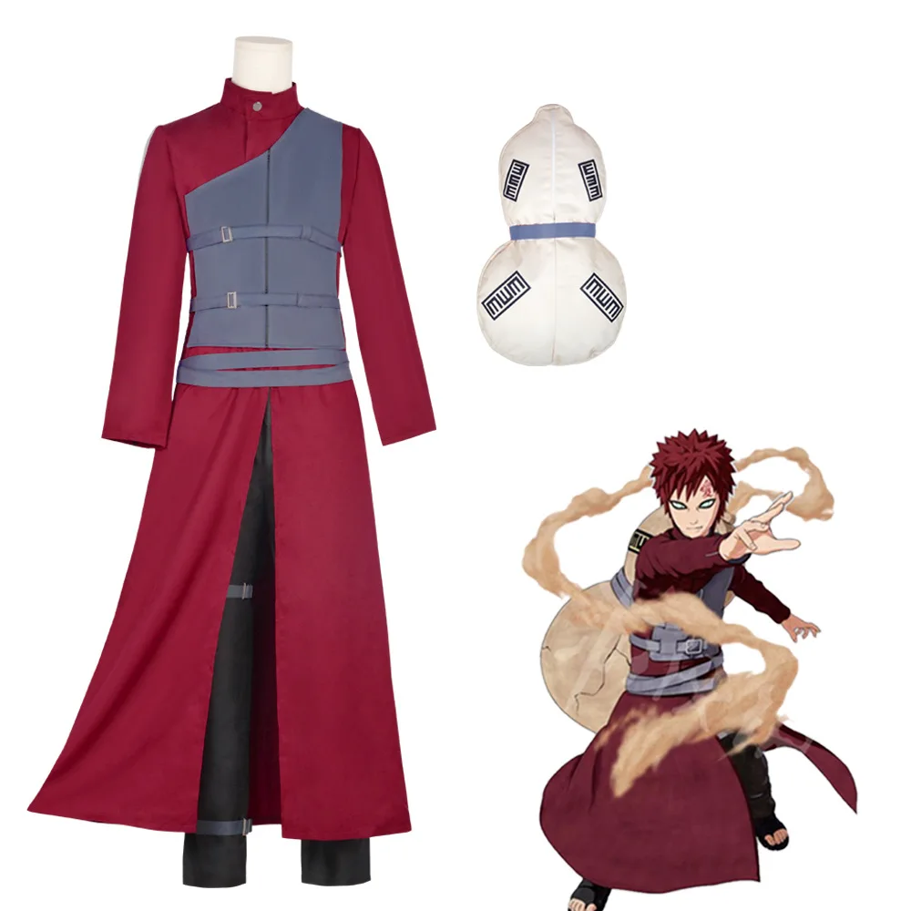 Anime Gaara Rollenspiel-Kostüm – Anime Cosplay Ninja Bewertung und Preis