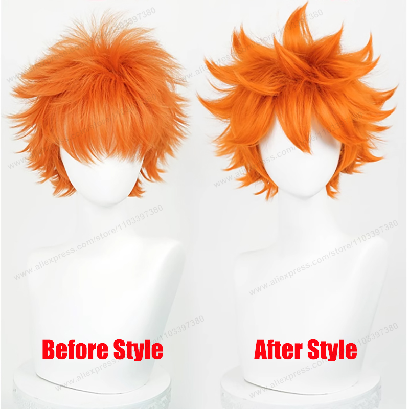 Hinata Shoyo Cosplay Perücke 2 – Anime Cosplay Orange Hair Bewertung und Preis