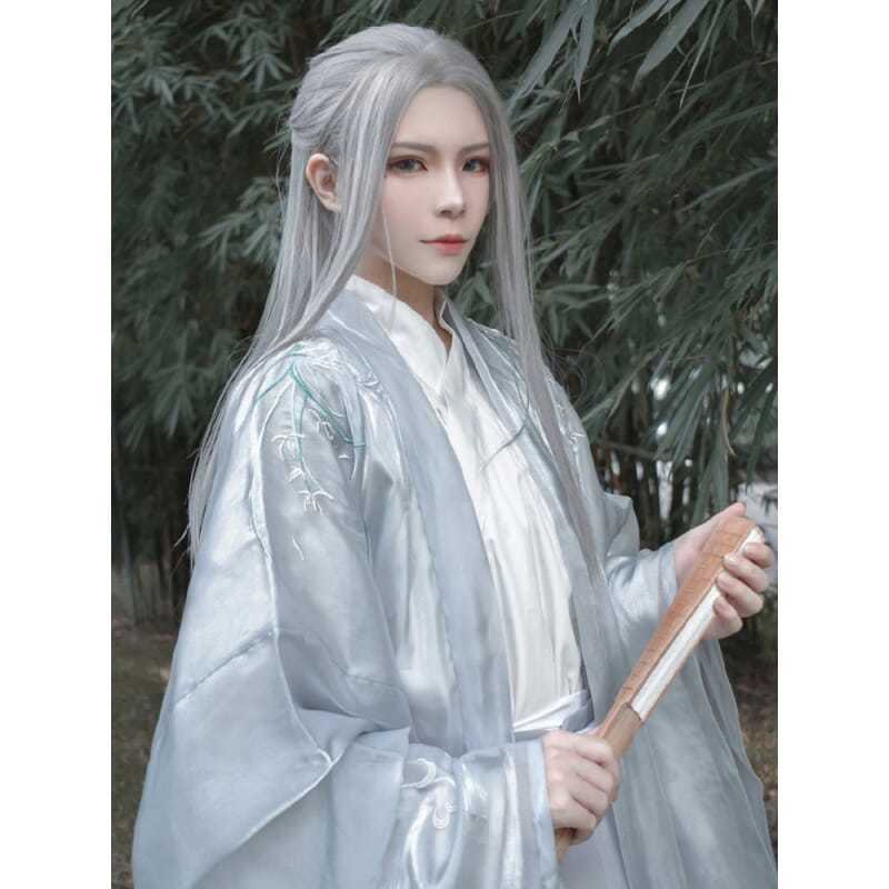 Herren Hanfu Lange Glatte Haar – Anime Cosplay Japanese Bewertung und Preis