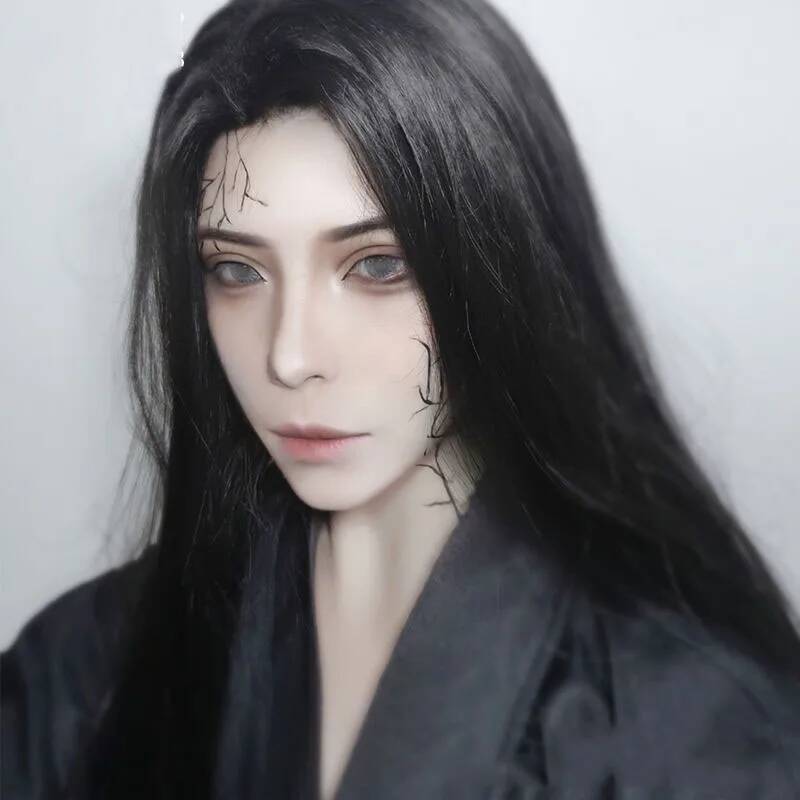 Herren Hanfu Lange Glatte Haar – Anime Cosplay Japanese Bewertung und Preis