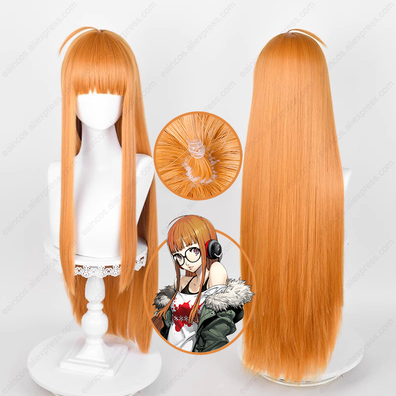 Anime Futaba Sakura Cosplay Pe – Anime Cosplay Orange Hair Bewertung und Preis