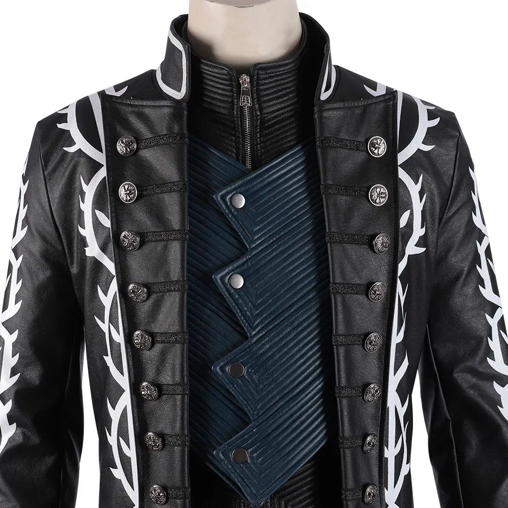 Game DMC 5 Vergil Cosplay Kost – Fullmetal Alchemist Coat Bewertung und Preis