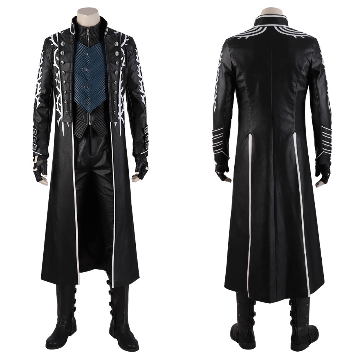 Game DMC 5 Vergil Cosplay Kost – Fullmetal Alchemist Coat Bewertung und Preis
