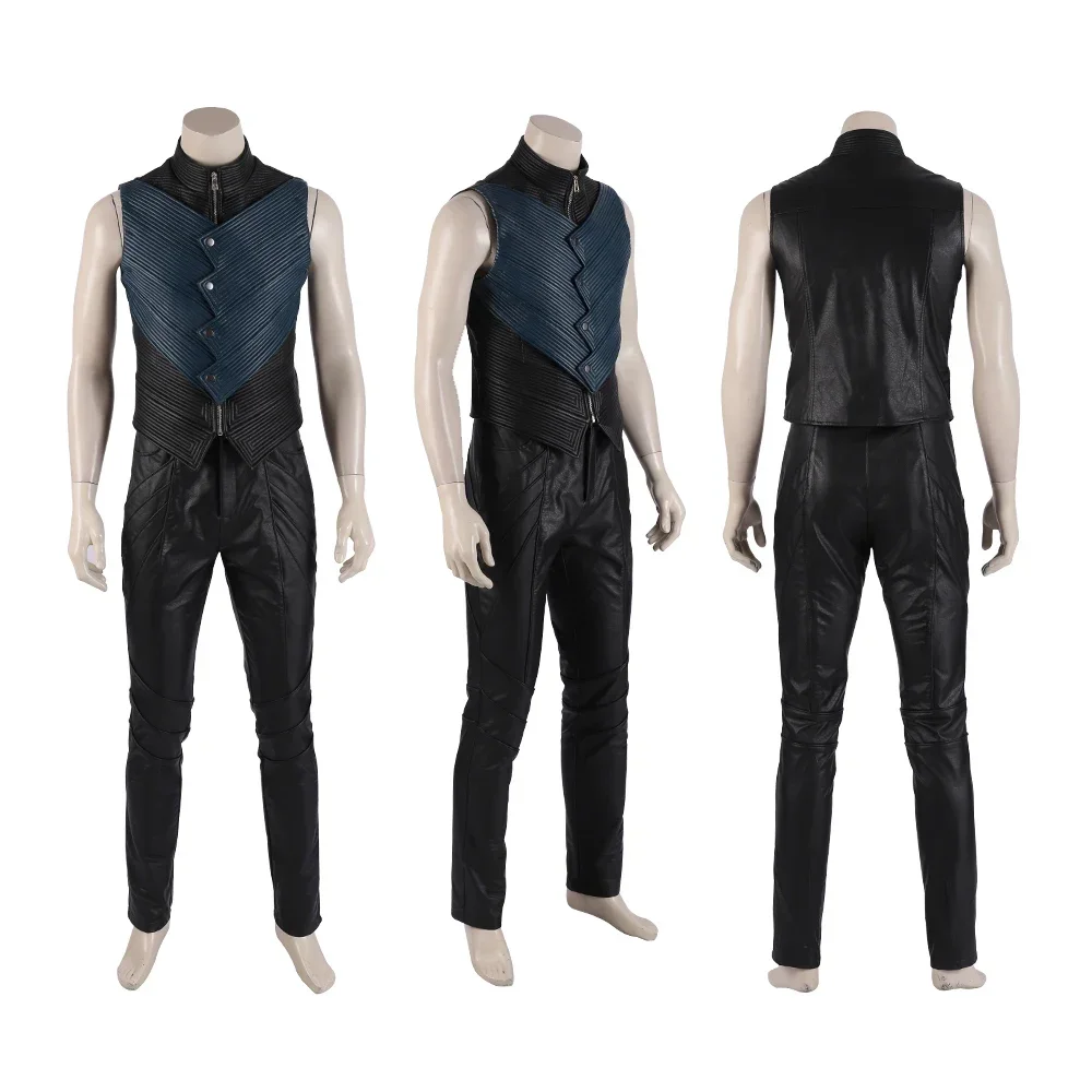 Game DMC 5 Vergil Cosplay Kost – Fullmetal Alchemist Coat Bewertung und Preis