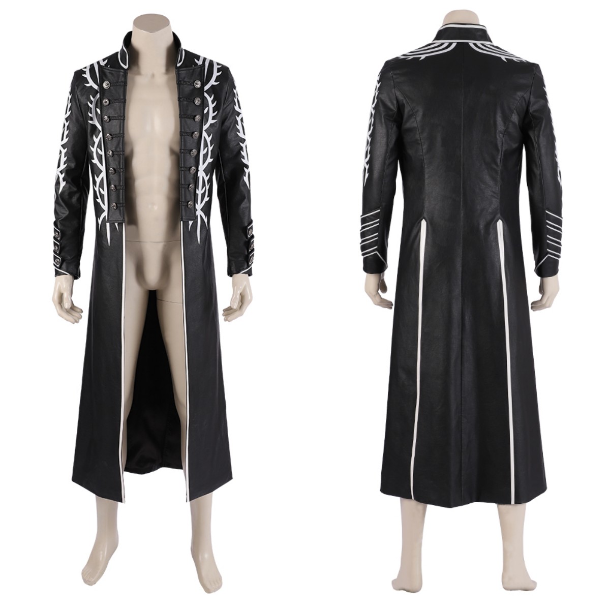Game DMC 5 Vergil Cosplay Kost – Fullmetal Alchemist Coat Bewertung und Preis