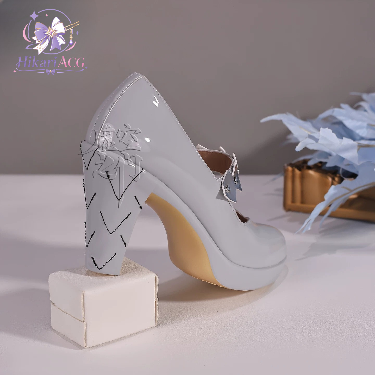 Silberweiße High Heels Zenless – Cosplay Anime Shoes Bewertung und Preis