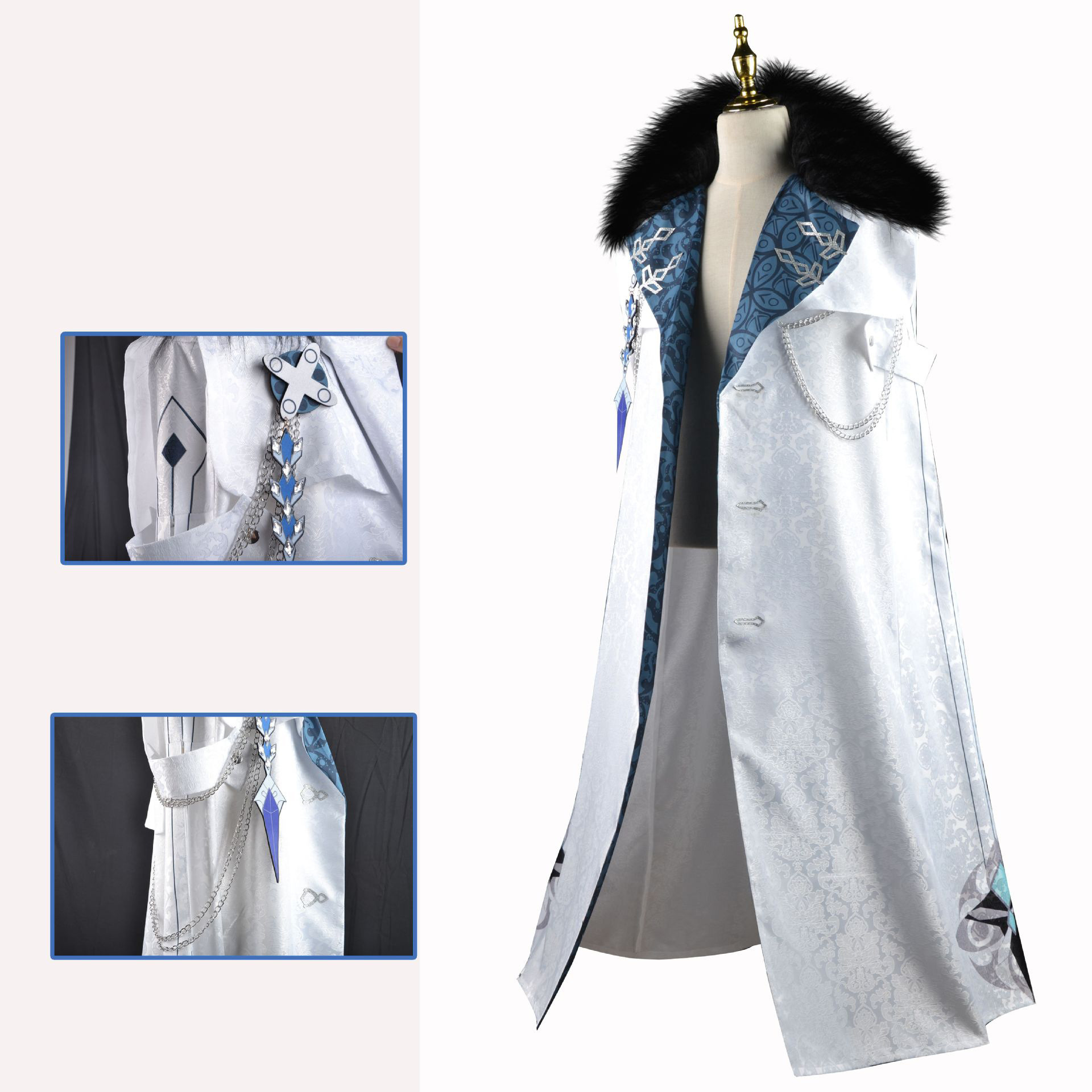 Fatui Harbinger Cosplay Kostüm – Bleach Captain Coat Bewertung und Preis