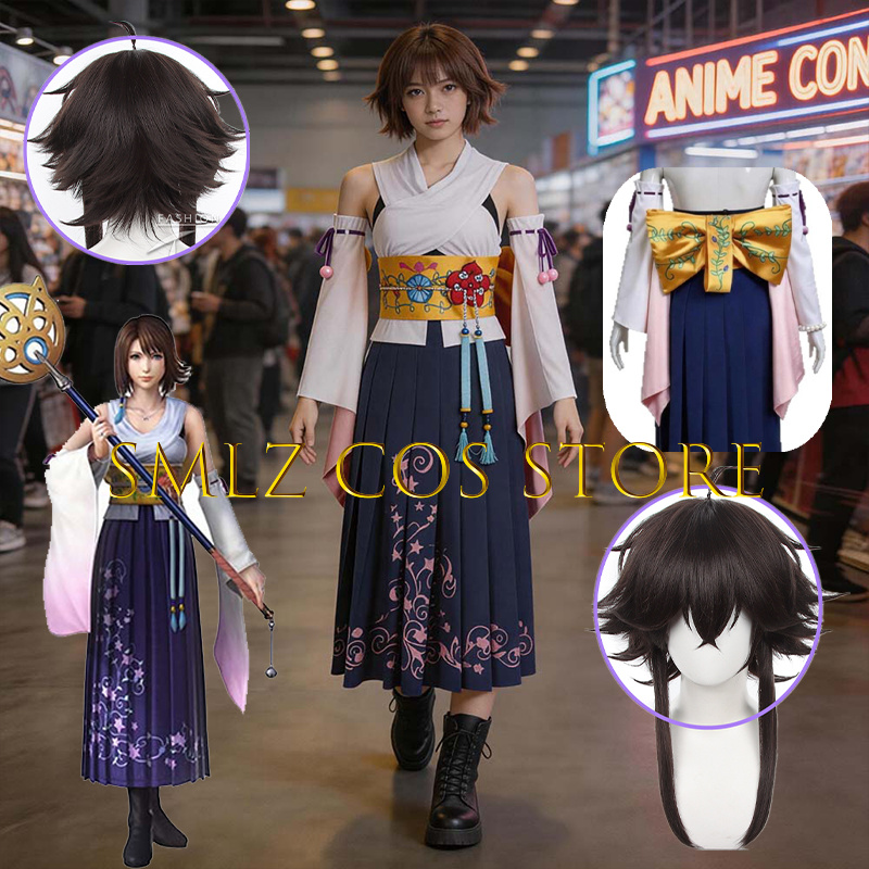 Smlz FFX Yuna Cosplay Anime FF – Anime Cosplay Women Bewertung und Preis