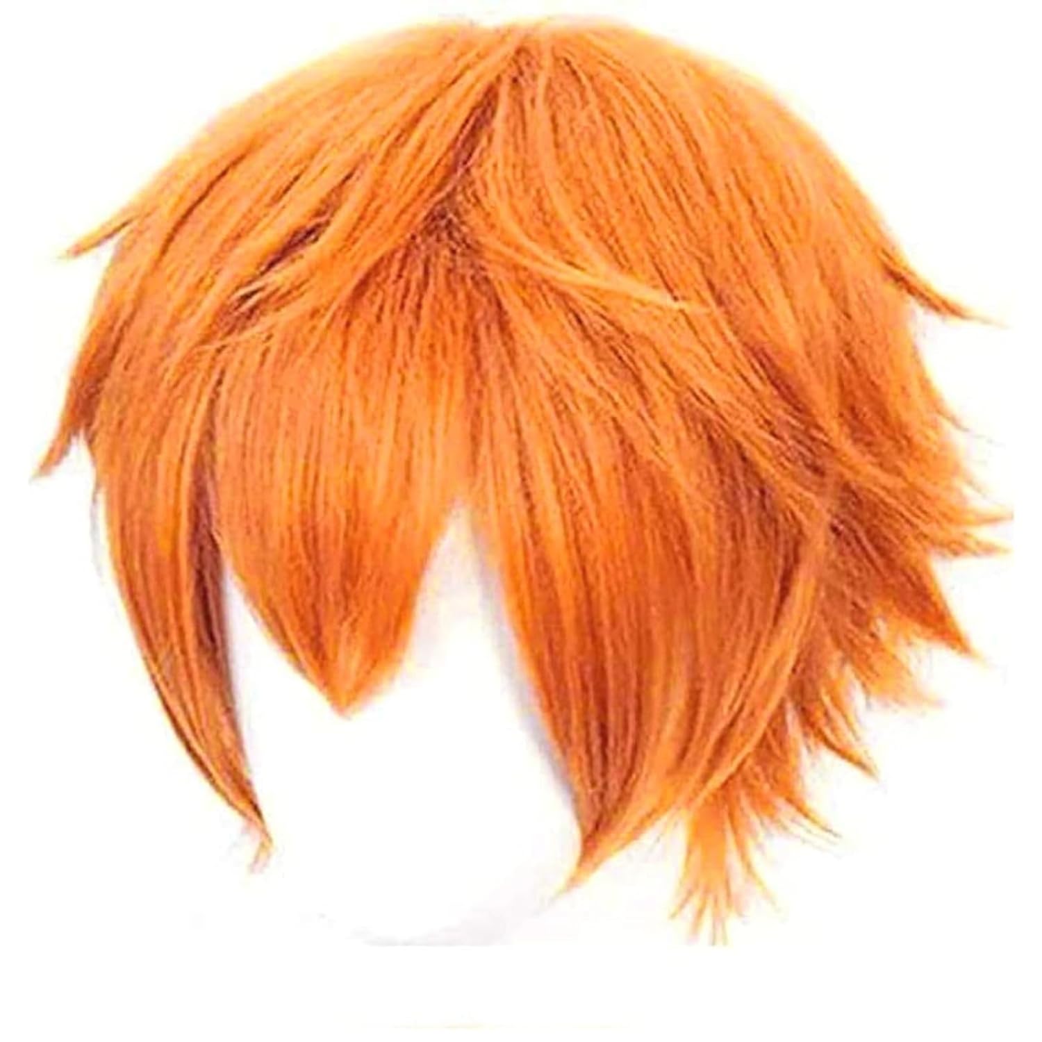 Kurze orangefarbene Perücke fü – Anime Cosplay Orange Hair Bewertung und Preis