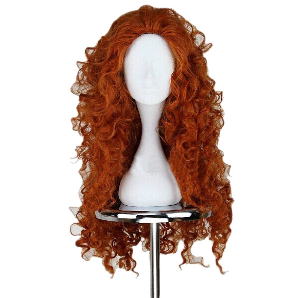 Lange orangefarbene lockige Ha – Anime Cosplay Orange Hair Bewertung und Preis