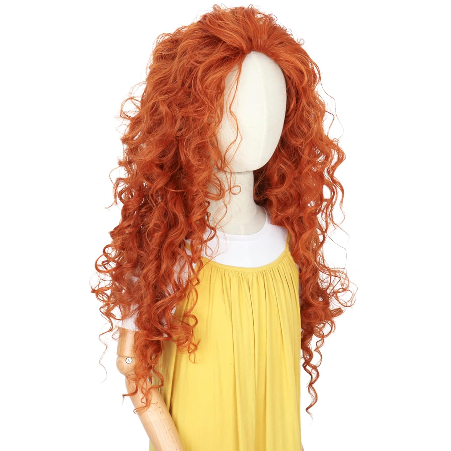 Lange orangefarbene lockige Ha – Anime Cosplay Orange Hair Bewertung und Preis