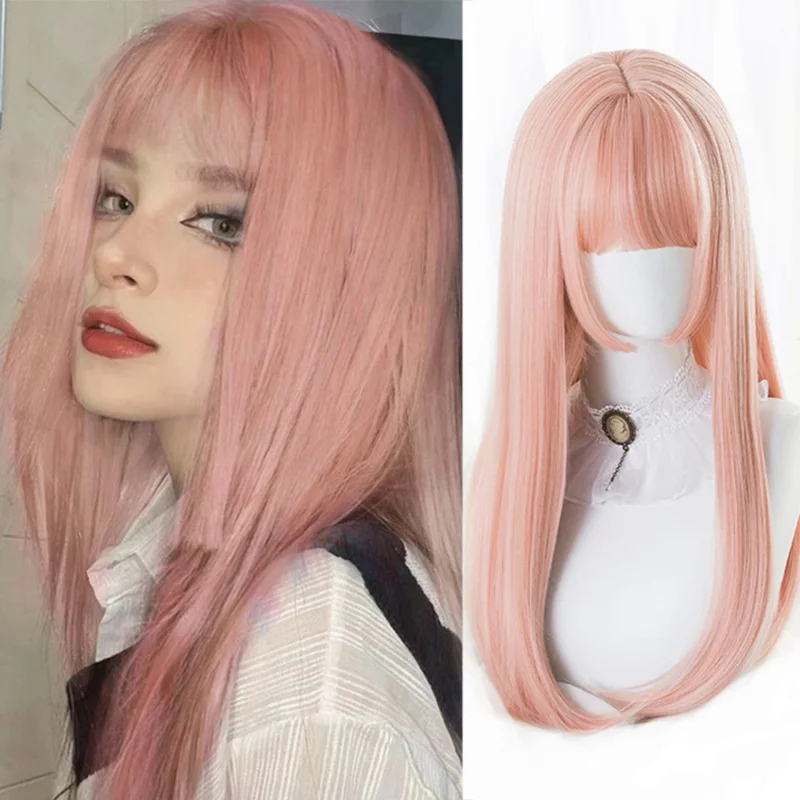 2026 Houyan synthetische lange – Cosplay Anime Pink Hair Bewertung und Preis