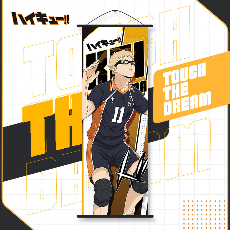 Haikyuu!! Wandrolle Langes Pos – Anime Cosplay Wallpaper Bewertung und Preis