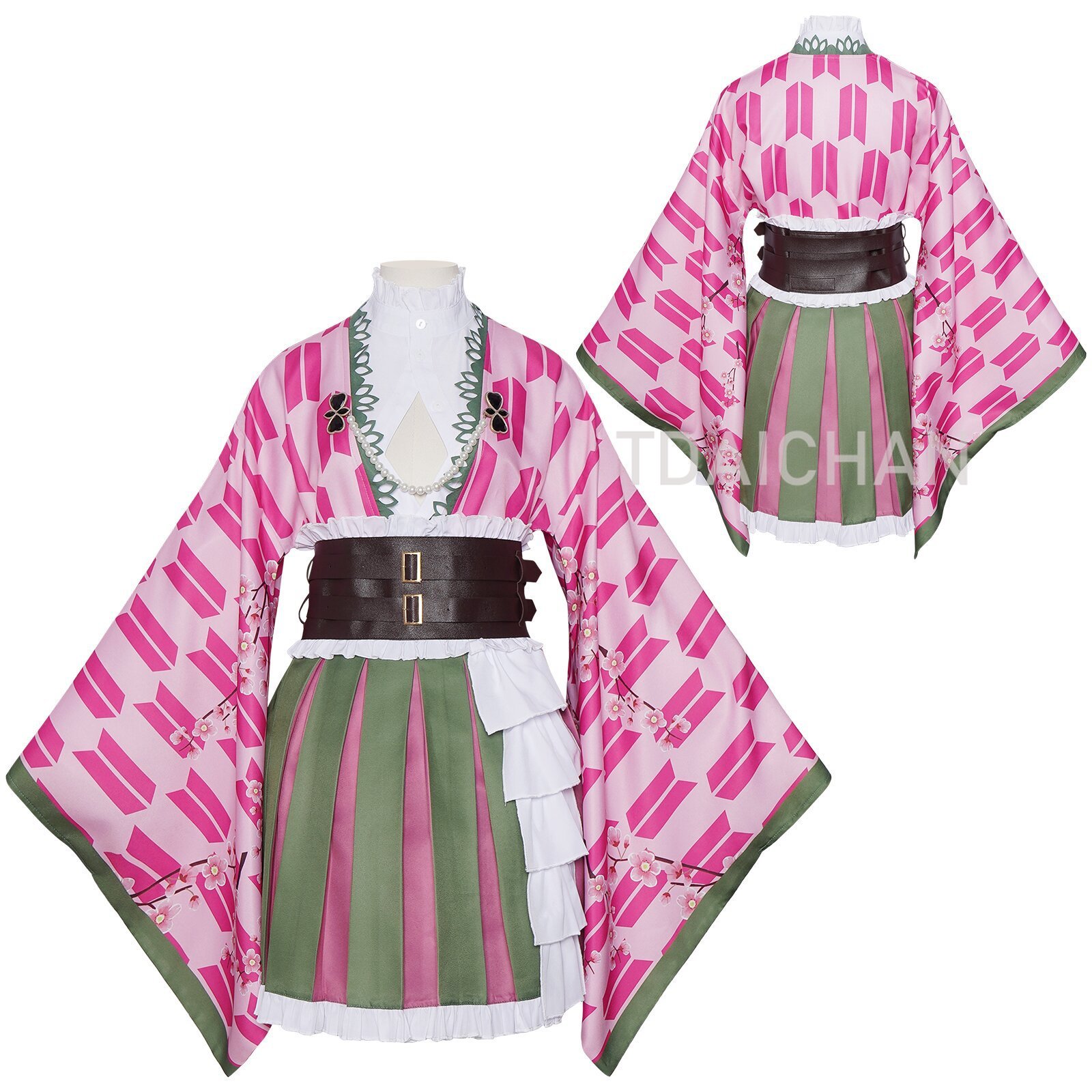 Anime Kanroji Mitsuri Cosplay  – Cosplay Anime Pink Hair Bewertung und Preis