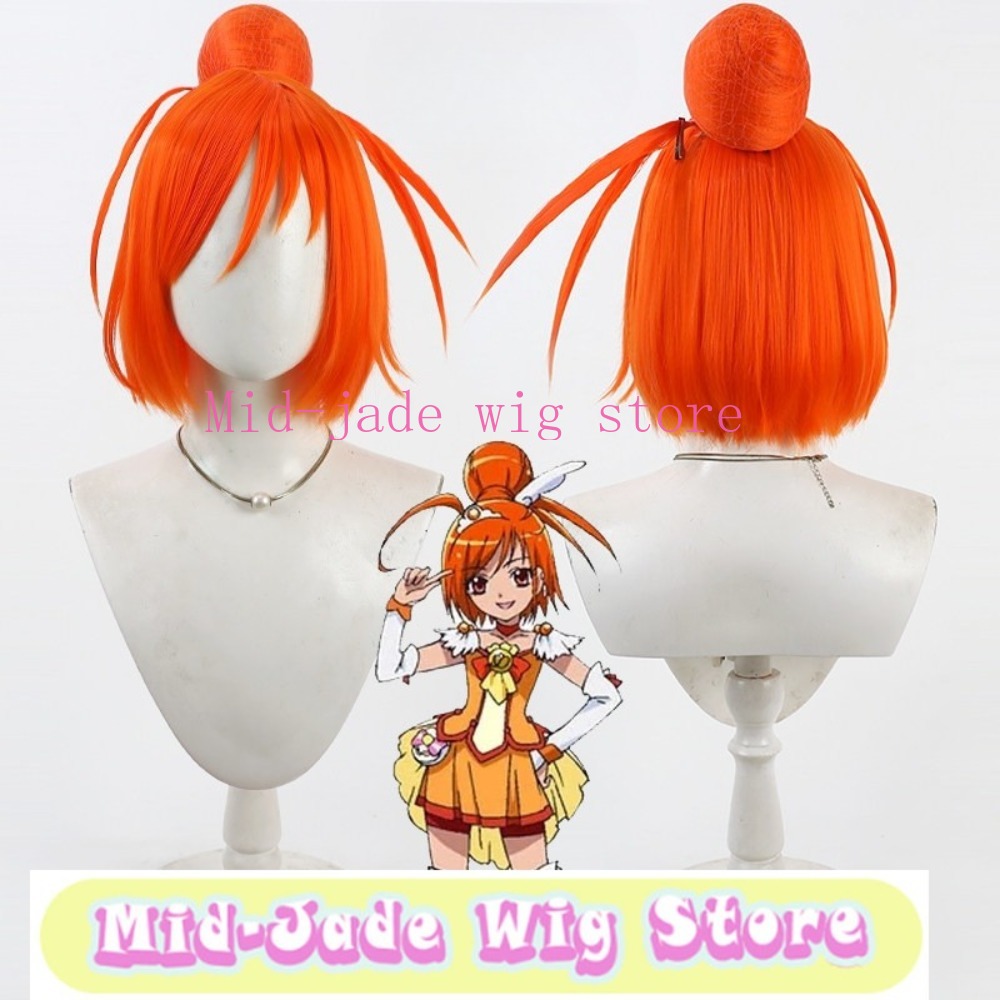 Smile PreCure Akane Hino Cospl – Anime Cosplay Orange Hair Bewertung und Preis