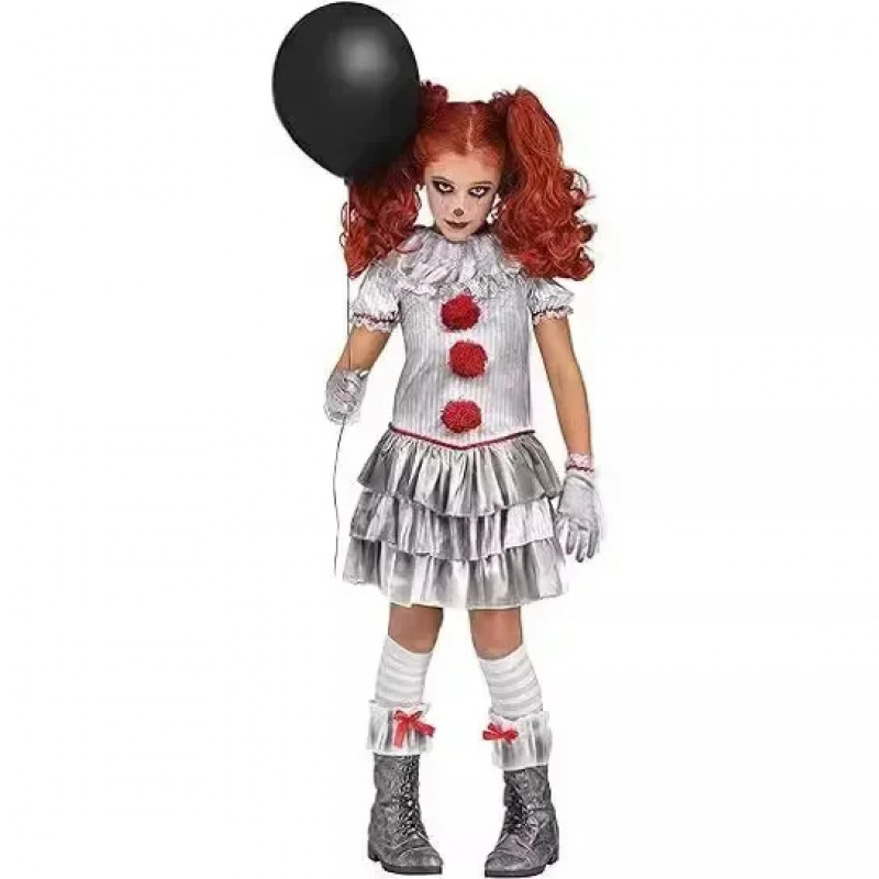 ABC123Halloween Pennywise Klei – Anime Cosplay Little Girl Bewertung und Preis