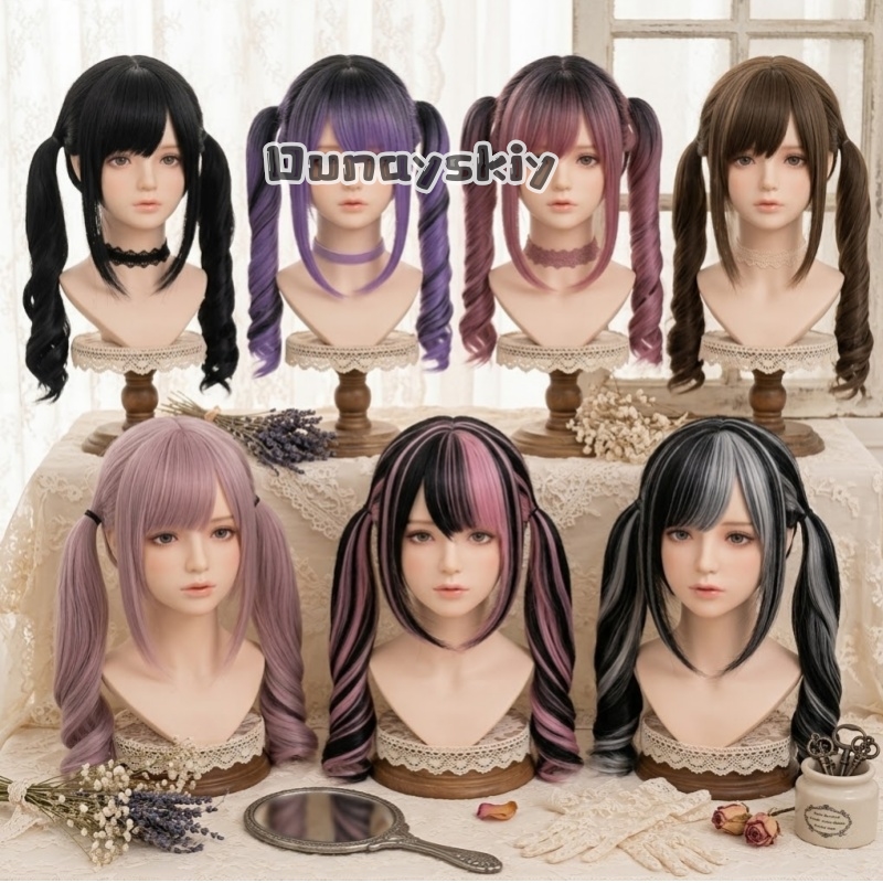 Cosplay Jirai Kei Halloween Pa – Cosplay Anime Pink Hair Bewertung und Preis